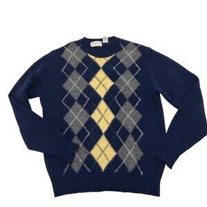 Vintage Argyle Wool Sweater – Peterborough Row for Bloomingdale’s Small
